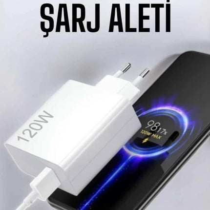 Type-C 120W Şarj Aleti Hızlı Şarj Turbo