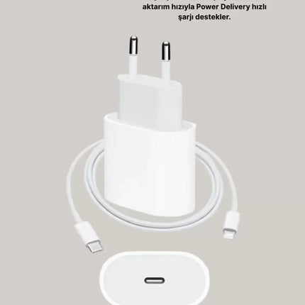 Yeni Nesil 20W USB-C Hızlı Şarj Cihazı iOS Tam Uyumlu
