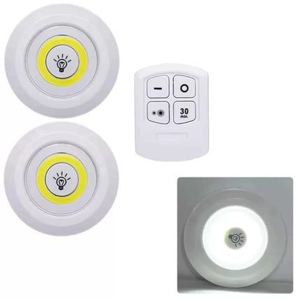 Led Lamba 3'lü Uzaktan Kumandalı Yapışkanlı