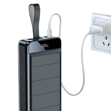 Taşınabilir Powerbank 50.000 mAh 4 Girişli Hızlı Şarj Led Göstergeli Fenerli Şarj