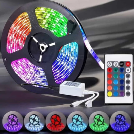 Led Işık 5 Metre Şerit Led RGB Işıklı