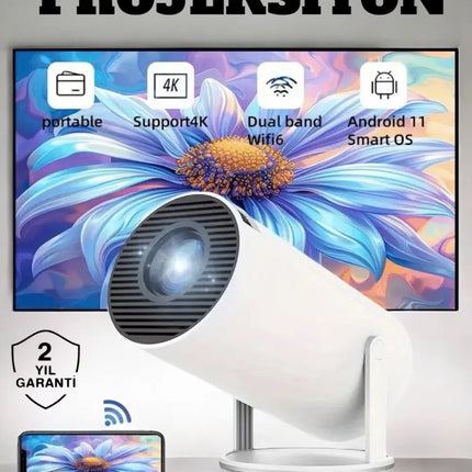 130 İnç Geniş Ekran ve 4K Destekli Full HD Projeksiyon Cihazı