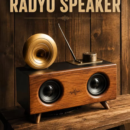 Nostaljik Görünümlü Bluetooth Bağlantılı Speaker
