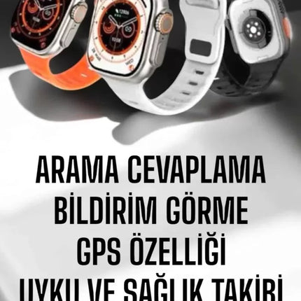 Yeni Nesil Akıllı Saat Adımsayar, GPS, Nabız Ölçer, Uyku ve Sağlık Takibi