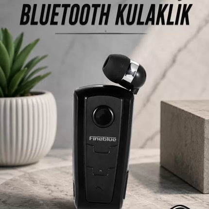 Tüm Telefonlara Uyumlu Mikrofonlu Titreşimli Makaralı Bluetooth Kulakiçi Kulaklık