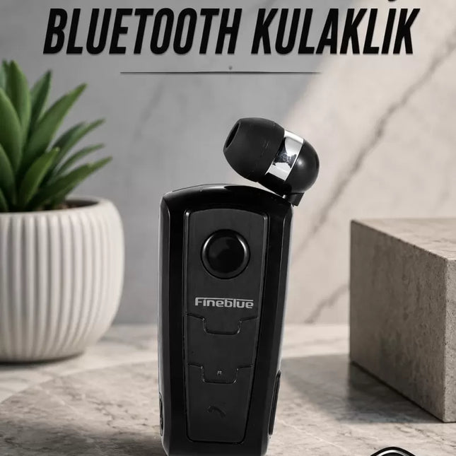 Tüm Telefonlara Uyumlu Mikrofonlu Titreşimli Makaralı Bluetooth Kulakiçi Kulaklık