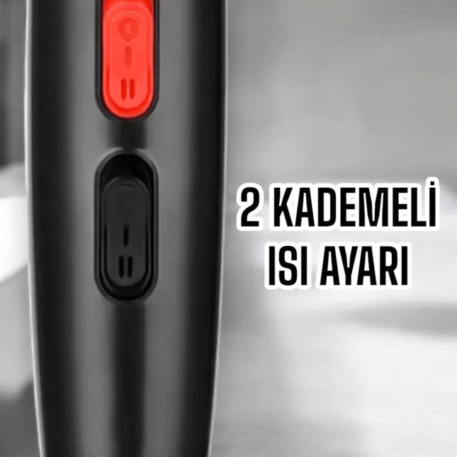 Tüm Saç Tiplerine Uygun, İki Kademeli Hız Ayarlı Fön Makinesi