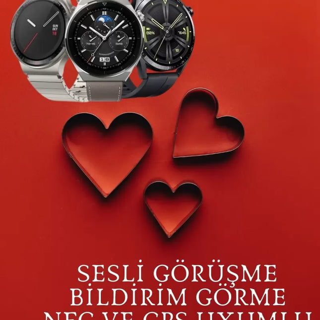 Sevgiliye Özel Yeni Nesil Akıllı Saat Çiftlere Özel Kampanya Çift Saatleri