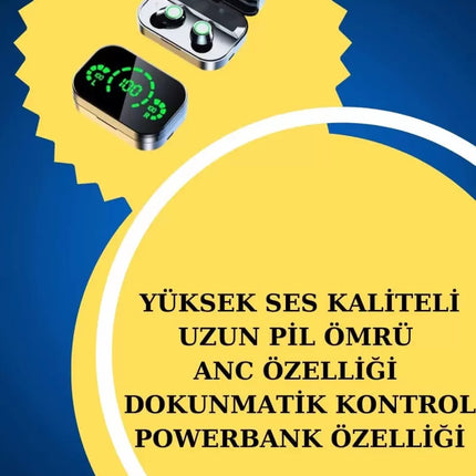 Yeni Nesil Kaliteli Akıllı Saat ve Kablosuz Bluetooth Kulaklık Yüksek Ses Kaliteli
