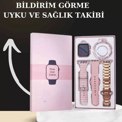Yeni Nesil Kaliteli Akıllı Saat ve Kablosuz Bluetooth Kulaklık Yüksek Ses Kaliteli