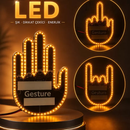 PARMAK LED AMBER RENKLİ IŞIK