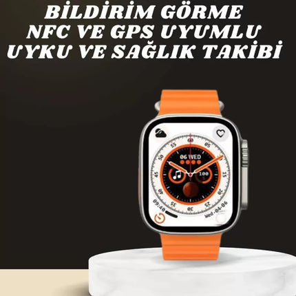 Yeni Nesil Ultra Akıllı Saat Adımsayar Uyku Takibi Nabız Sensörü