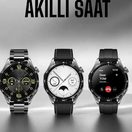 Akıllı Saat Metal Kordonlu GPS ve NFC Uyumlu Arama Cevaplayan
