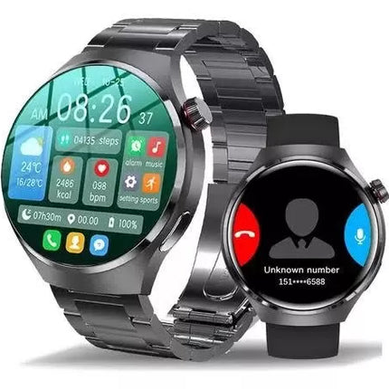 Akıllı Saat Metal Kordonlu GPS ve NFC Uyumlu Arama Cevaplayan