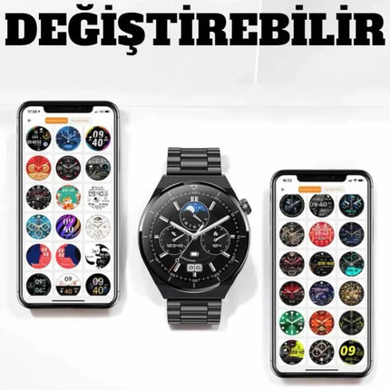 Akıllı Saat Uyku Ve Sağlık Takibi Bildirim Görme Arama Cevaplama