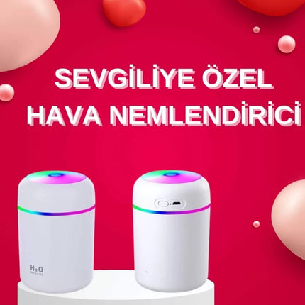 Sevgiliye Hediye Led Işıklı Hava Nemlendirici USB Şarjlı Sevgiliye Özel