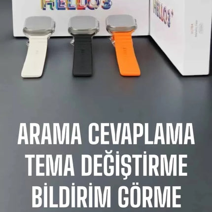 Akıllı Saat Yeni Nesil Sesli Asistan Uyku ve Sağlık Takibi Adımsayar