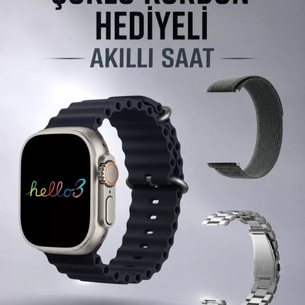 Akıllı Saat Yeni Nesil Bluetooth Bağlantılı Uyku Sağlık Takibi GPS Ve NFC Uyumlu