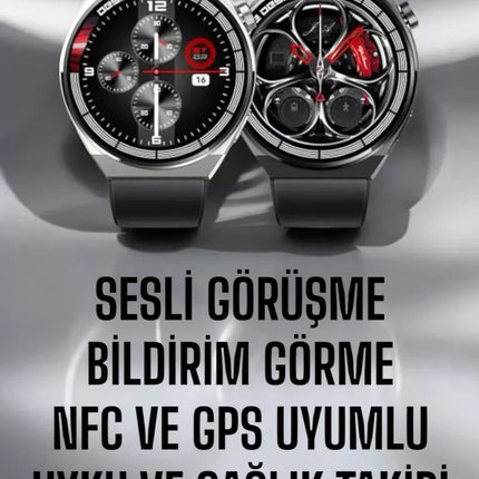 Akıllı Saat GPS VE NFC Özelliği Sesli Görüşme Dokunmstik Ekran