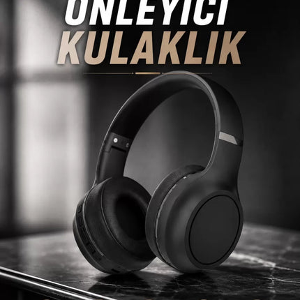 Kulak Üstü Kablosuz Bluetooth Kulaklık Gürültü Önleyici Ayarlanabilir