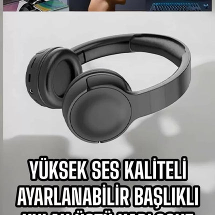Kablosuz Bluetooth Kulaklık ANC/ENC Destekli Kulak Üstü Yüksek Ses Kaliteli