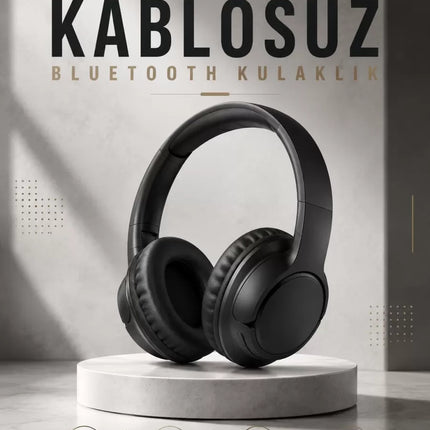 Kulak Üstü Kablosuz Bluetooth Kulaklık Yüksek Ses Kaliteli ANC Özelliği