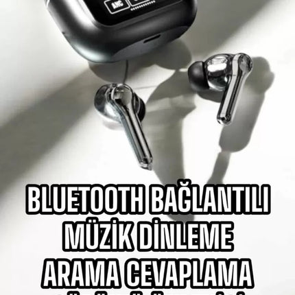 Bluetooth Kulaklık Kablosuz Ekranlı ANC/ENC Destekli Dokunmatik