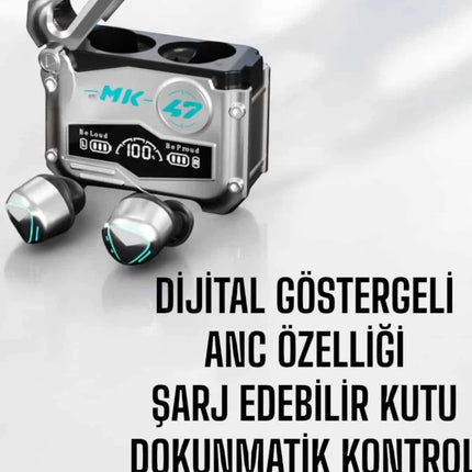 Oyuncu Kulaklığı Bluetooth Bağlantılı ANC Özelliği 5.0 Bluetooth