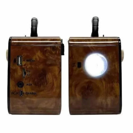 Nostaljik Radyo Bluetooth Bağlantılı Müzik Kutusu Ahşap