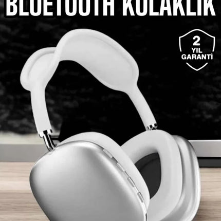 P9 Air Max Kablosuz 5.0 Mikrofonlu Bluetooth Kulaklık Beyaz Yüksek Ses Kaliteli