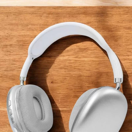 P9 Plus Kablosuz Kulak Üstü Bluetooth Kulaklık Beyaz Yüksek Ses Kaliteli