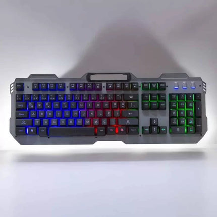 Oyuncu Klavyesi Q Klavye RGB Işıklı Mouse Hediyeli