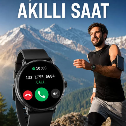 Akıllı Saat Çok Fonksiyonlu Sesli Görüşme NFC Uyumlu Amoled Ekran