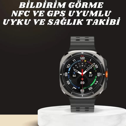 Akıllı Saat Amoled Ekran Bluetooth Bağlantılı Sağlık Takibi GPS Uyumlu