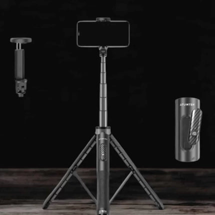 Tripod Kablosuz Bluetooth Bağlantılı Selfie Çubuğu 360 Derece Dönebilen