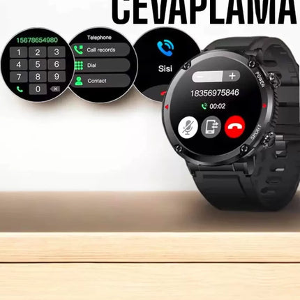 Akıllı Saat Yeni Nesil Bluetooth Bağlantılı Uyku ve Sağlık Takibi NFC ve GPS