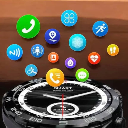 Akıllı Saat Yeni Nesil Bluetooth Bağlantılı Uyku ve Sağlık Takibi NFC ve GPS