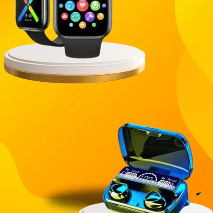 Kaliteli Akıllı Saat ve Kaliteli Bluetooth Kulaklık ANC Özelliği Uzun Pil Ömrü