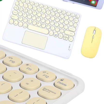 Touchpad Tüm Cihazlara Uyumlu Bluetooth Klavye Touchpad Slim Kablosuz Wifi Q Klavye