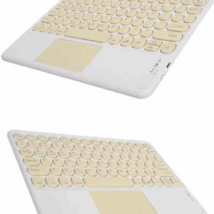 Touchpad Tüm Cihazlara Uyumlu Bluetooth Klavye Touchpad Slim Kablosuz Wifi Q Klavye