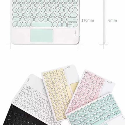Android ve İOS Uyumlu Bluetooth Klavye Touchpad Slim Kablosuz Wifi Q Klavye