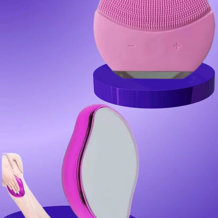 Crystal Eraser Epilasyon Aleti ve Titreşimli Yüz Temizleme Masaj Aleti