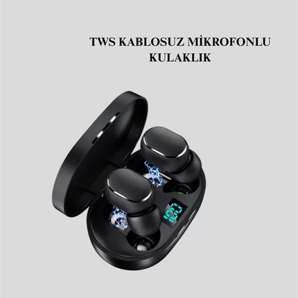 Bluetooth Kulaklık TWS Yüksek Ses Kaliteli Kesintisiz Dijital Göstergeli Kulaklık