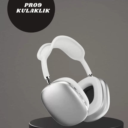 Kulak Üstü P9 Kablosuz Bluetooth Kulaklık ve 7 Kordonlu Akıllı Saat
