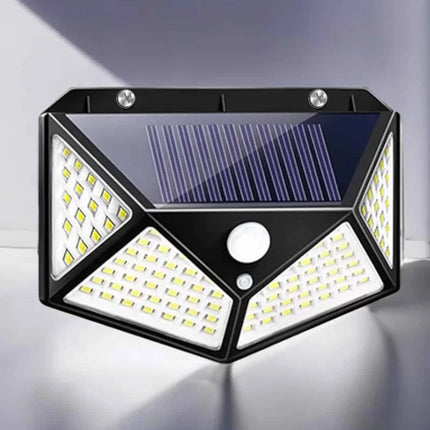 Güneş Enerjili Bahçe Aydınlatma Lambası Solar 100 Led Lamba
