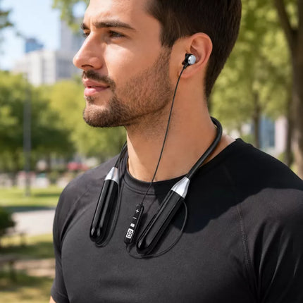 Kablosuz Bluetooth Boyun Kulaklığı Mikrofonlu Müzik Dinleme Çağrı Cevaplama Ses Kontrollü Kulak İçi Kulaklık