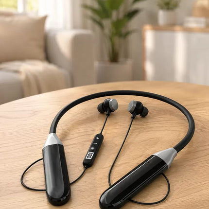 Mikrofonlu Boyun Bantlı Bluetooth Kulaklık Kablosuz Bağlantılı Ses ve Müzik Kontrollü Kulak İçi Kulaklık