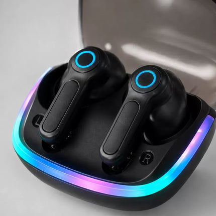 Bluetooth 5.4 TWS Kablosuz Kulaklık Quad ENC Mikrofonlu RGB Şarj Kutulu HD Ses