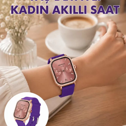 Uzaktan Kamera Kontrollü Kadın Akıllı Saat Seti