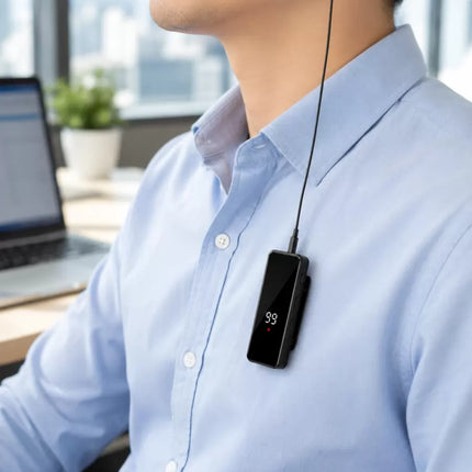 Dijital Ekranlı Bluetooth Kulaklık Tek Kulaklıklı Klipsli Kompakt Tasarım